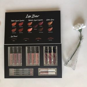 Lip Bar liquid lipstick Collection.